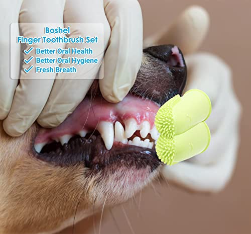 Koiernr Dog Toothbrush Kit, 6Pack Dog Finger Toothbrush For Dog Teeth Cleaning&Dog Dental Care, Cat Toothbrush Dog Tooth Brush Puppy Toothbrush Pet Toothbrush (Green (6-Pack)) #TOP5