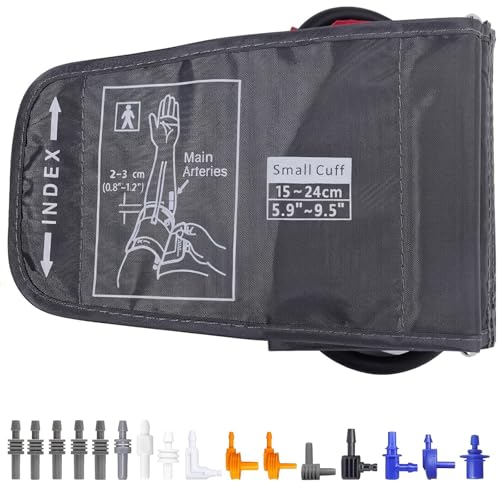 CERUPUIMU Blutdruckmessgerät Oberarm Manschette Universal Manschette für Blutdruck 15-24cm Blutdruck Manschette Mit 16 Anschlüssen