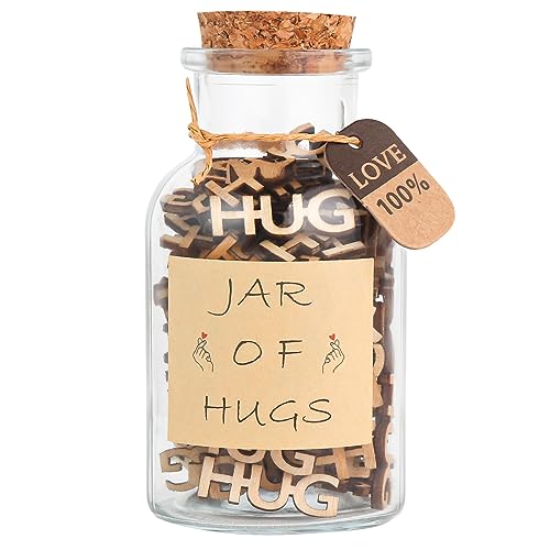 HUG in a Jar 7oz - Heartfelt Gift for Birthdays, Anniversaries, and Special Occasions - Thoughtful Hug Gifts for Friends and Loved Ones