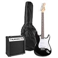 Johnny Brook Guitar Kit with 20W Amplifier Colour Black.