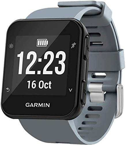 Watch Bands Compatible for Garmin Forerunner 35 Bands, Soft Silicone Sports Replacement Wristbands Strap for Garmin Forerunner 35 Smart Watch, NO Tracker,Gray