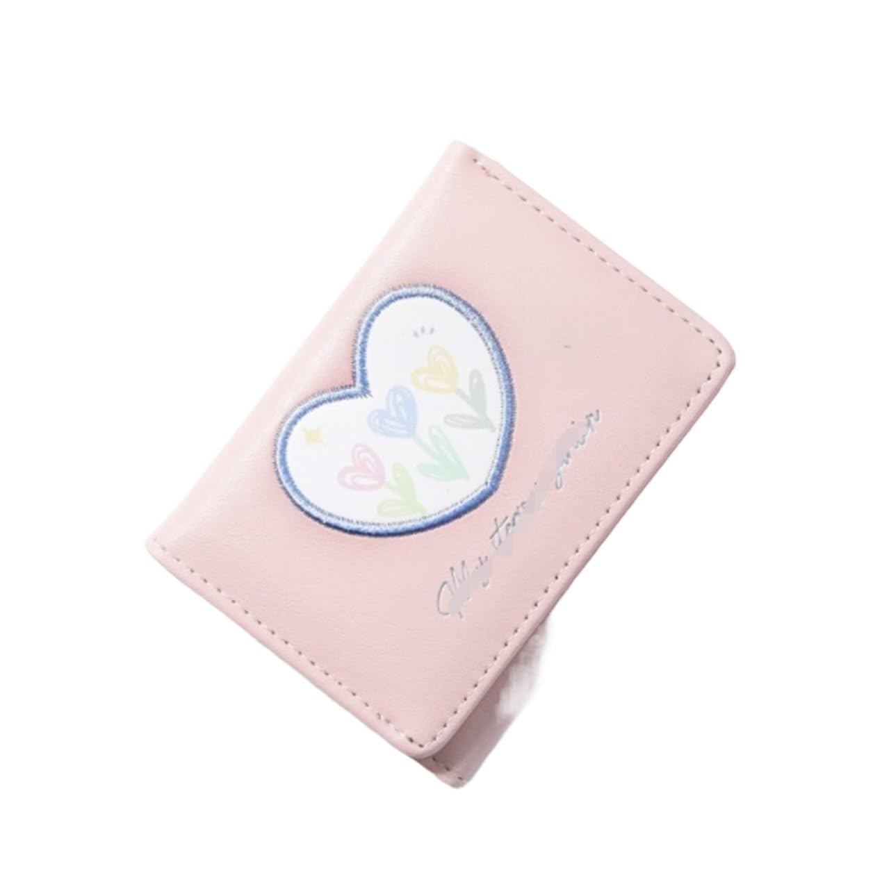 PorząDek W śRodku Portfel Ze Skóry Pu Krótka Torebka Z Kopertówką Dla Dziewczynek Kieszonka Na Monety Śliczne Etui Karty Do PodróżY(Pink)