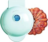Mini Bundt Cake Maker and Lava Cake Maker,Toaster, 350W Electric Rotating Lava Cake Maker for Chocolate Cake, Spice Cake, Clear Glaze, Sprinkles and more! (Mint green)