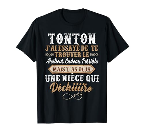 Style Vintage Homme Cadeau Humour Tonton Anniversaire Noel T-Shirt