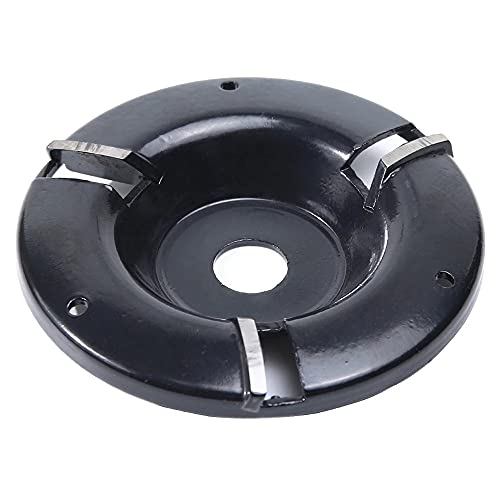 Tiffasha 100mm 3 Gänge Power Wood Carving Disc, Holzbearbeitungs-Turbo-Planfräser, für Winkelschleifer Holzschnitzerei, Bildhauerei, Formen, Nuten und Schneiden Cover