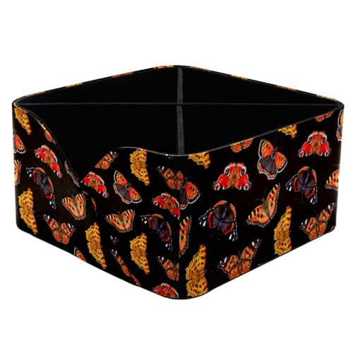 Organiseur de bureau aquarelle papillon à 4 compartiments pour stylos - 2