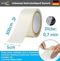 cocofy Mehrzweck Anti-Rutsch Grip Klebeband, Gummi, transparent, 5x301 cm – Ansicht 3