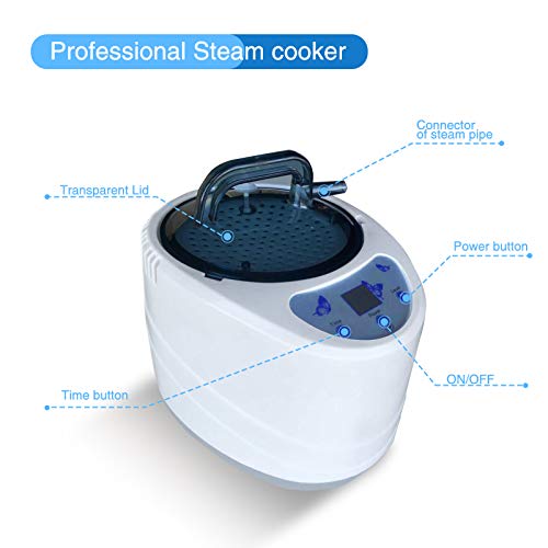 KUPPET Portable Folding steam Sauna Room 2L Single-use Home Sauna spa, Weight Loss Through Chair, Remote Control, steam Pot, Foot pad, mat (Black) - Thumbnail 5