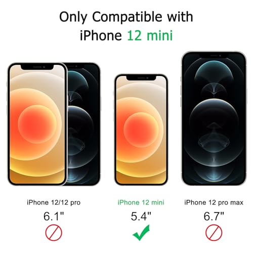Image of Meliya Magnetic Case for iPhone 12mini Phone Case with MagSafe, Camera Protection Ultra Slim Shockproof Bumper Liquid Silicone Case with Microfiber Lining,Navy Blue