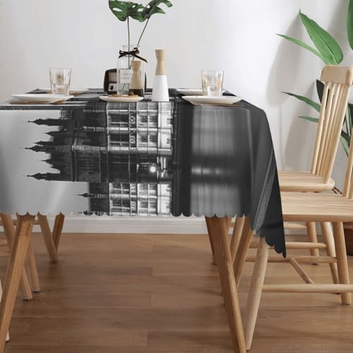 Nappe rectangulaire résistante aux taches et imperméable de décoration intérieure - 3