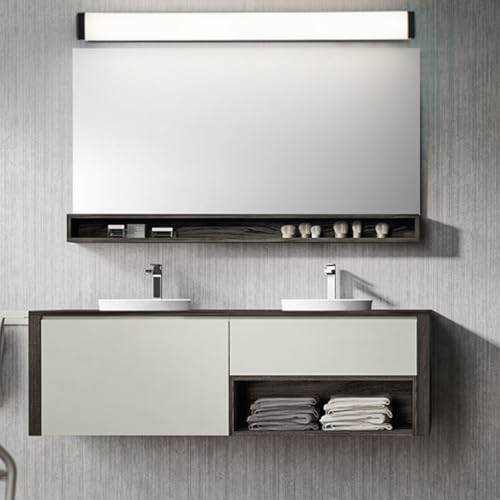 Espejo baño aplique LED que elimina sombras del rostro con tres luces regulables