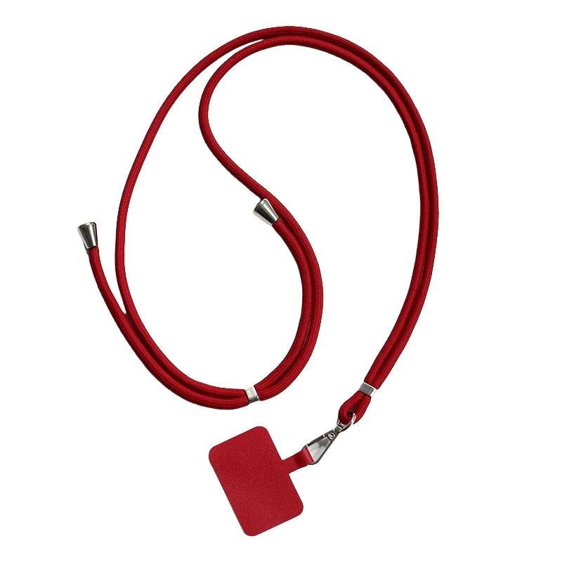 tenghong2021 Cordón ajustable para teléfono celular, correa cruzada para el cuello con pestañas de sujeción para llaves, smartphones, S, acrílico, sin piedras preciosas