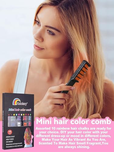 Kalolary KALOLARY-BEAUTY 10 Color Temporary Hair Color Chalk Comb Set thumb #6