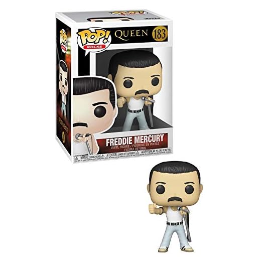 Funko Pop! Rocks: Queen - Freddie Mercury Radio Gaga - Figura de Vinilo Coleccionable - Idea de Regalo - Mercancia Oficial - Juguetes para Niños y Adultos - Music Fans - Muñeco para Coleccionistas