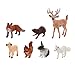 POPETPOP 7Pcs in Miniatura di Animali Selvatici Giocattoli Mini Animali della Giungla Giocattoli di Plastica di Apprendimento degli Animali Giocattoli Animali della Foresta Giochi per