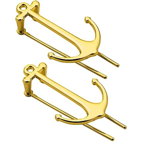 2 Pieces Bookmarks Anchor Shaped Bookmark, Exquisite Metal Bookmarks, Creative Page Holder for Women Men Student Teacher School Office Supplies Gifts (Gold) Cover