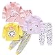XM-Amigo Baby Mädchen Baumwolle Thermounterwäsche 3Set Thermounterhemden Thermo-Unterhosen Ski Funktionsunterwäsche für Winter Thermounterwäsche-Sets Lange Unterwäsche,Thermo-Pyjama für Baby Mädchen