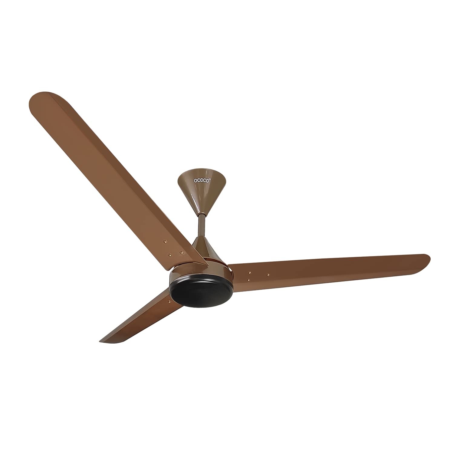 OCECO Fansio 1200MM BLDC Remote Control Ceiling Fan with 3 Blades Modern Ceiling Fan in Metallic Brown Color 5 Star Rated Energy Saving Fan