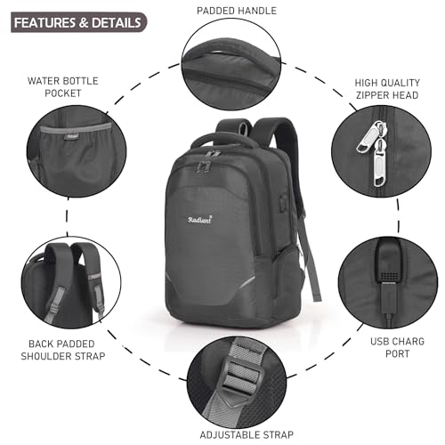 Image of 19 inch /34L Large Water Resistant Laptop Backpack /Casual Backpack /Daypack /Travel Backpack /College Bag For Men /Women