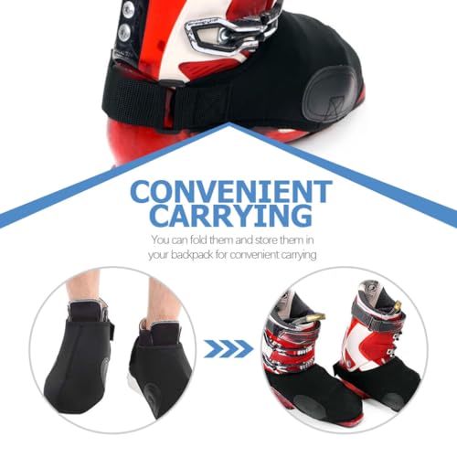 Baluue 1 Par Cubrezapatillas para Esquí Resistente al Viento y Portátil miniatura 2