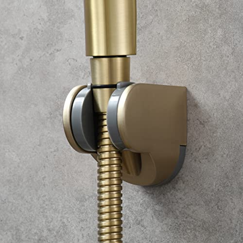 Tecmolog Brushed Gold Hand Shower Holder Wall Shower Head Holder Plastic for Shower Head ST01J2 - Image 2