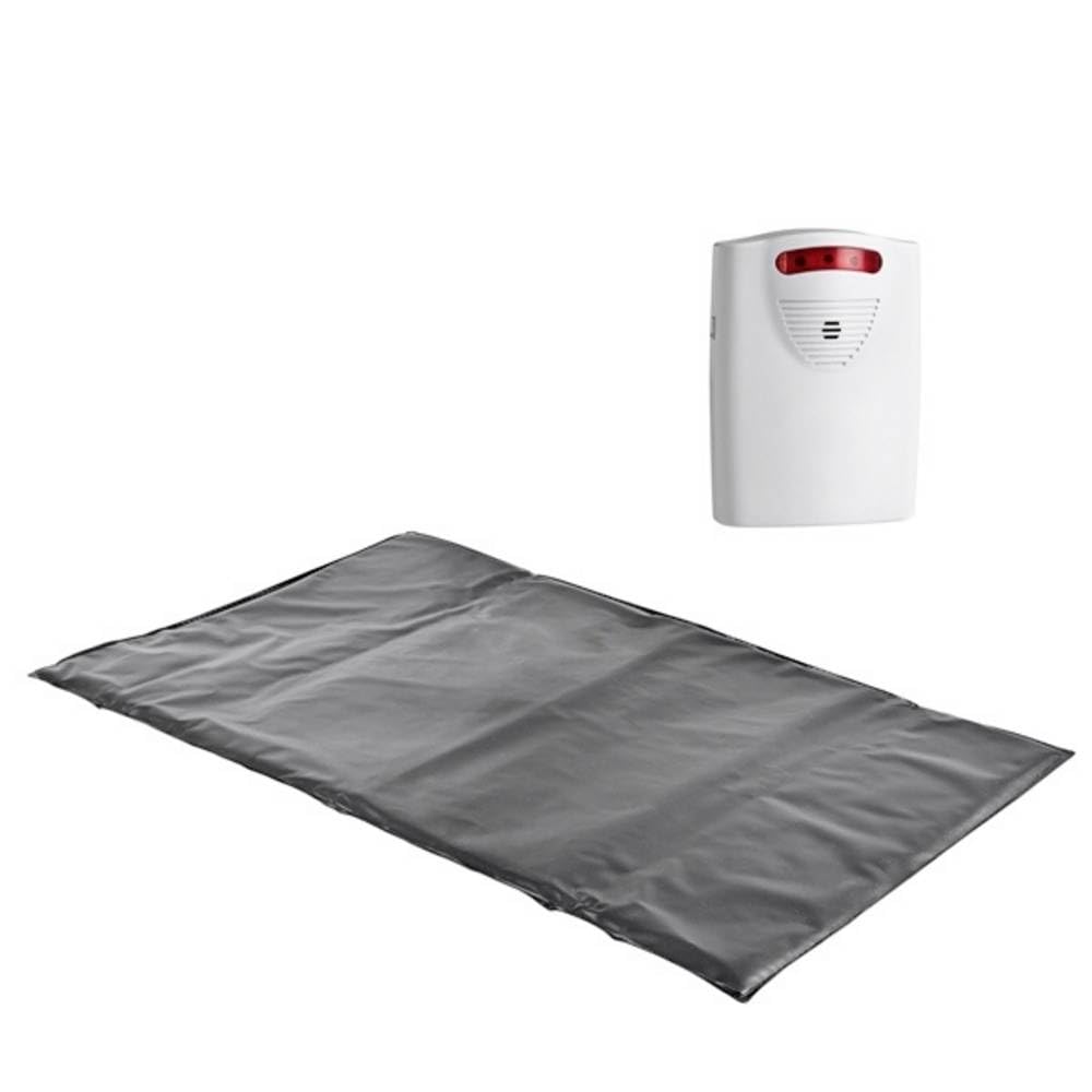 PENTATECH Funk-Alarmtrittmatte TMF01 Schwarz 95 dB 33621 batteriebetrieben
