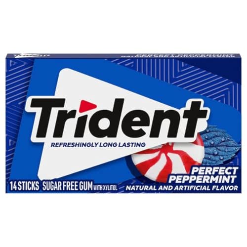 Mondelez Global Trident Peppermint, 14 ct