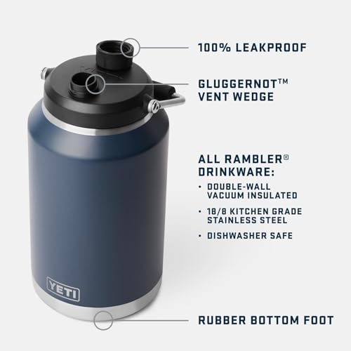 Image of YETI Rambler Gallon Jug 2.0, Vacuum Insulated, Leakproof, Stainless Steel with MagCap, Cape Taupe