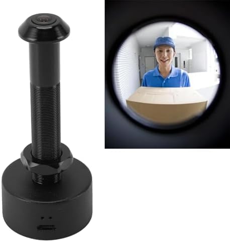 Door Peephole Camera, WiFi Video Door Viewer with Mobile App, 1080P HD Motion Detection 170° Wide Angle Lens for Home Security