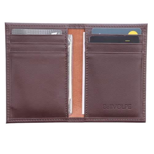 Carteira Masculina Porta Cartões Duo Couro Legítimo (Marrom)