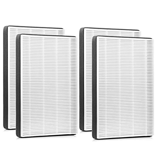 LINNIW 4 Pack F2 A2 Replacement Filter Compatible with 3M Filtrete Room Air Purifier Models FAP-C02WA-G2 FAP-C03BA-G2 FAP-T03BA-G2 FAP-SCO2N FAP-CO2-A2 FAP-CO3-A2 FAP-TO3-A2