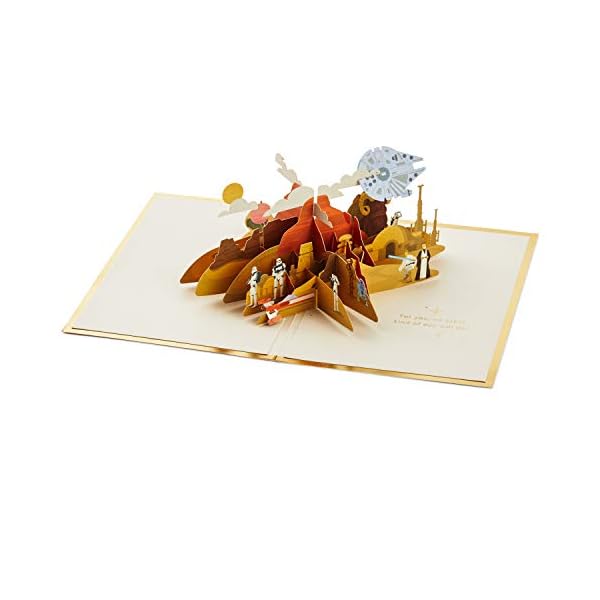Hallmark Signature Paper Wonder Star Wars Pop-Up-Geburtstagskarte (Luke Skywalker und Obi-Wan) – Bild 6