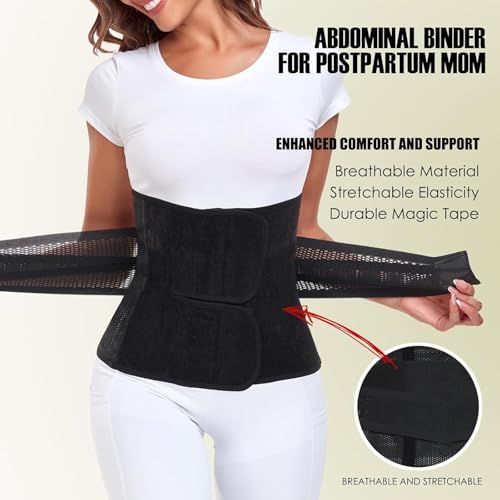 Faja posparto abdominal talla XL negra miniatura 6