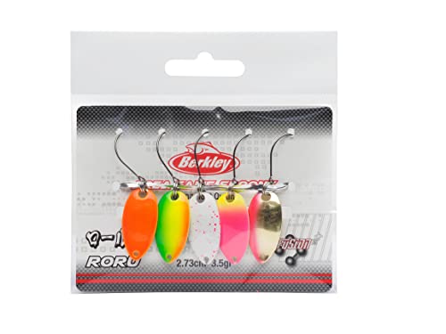 Berkley Area Game Spoons 5 Pack - Kleiner Blinker zum Forellen- und Barschangeln, bleifrei, Fusion 19-Haken
