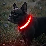 Collier lumineux réglable : le collier LED est réglable en longueur et s'adapte aux chiens en pleine croissance. Vous pouvez même l'utiliser pour d'autres animaux tels que les moutons, les cerfs ou les poneys. Veuillez vérifier le tableau des tailles avant de commander pour garantir l'ajustement parfait pour votre animal de compagnie
