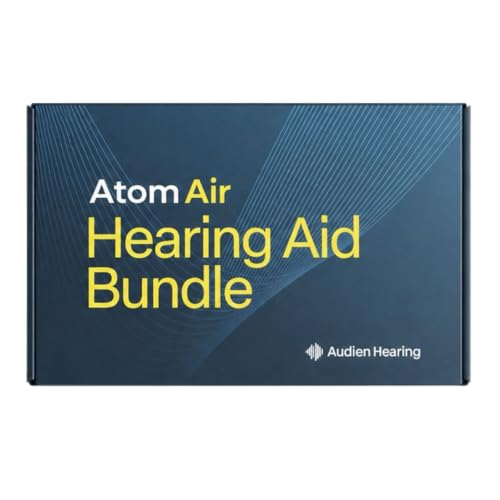 Image of Audien Atom Air Rechargeable OTC Hearing Aids + Wax Guard Kit Bundle
