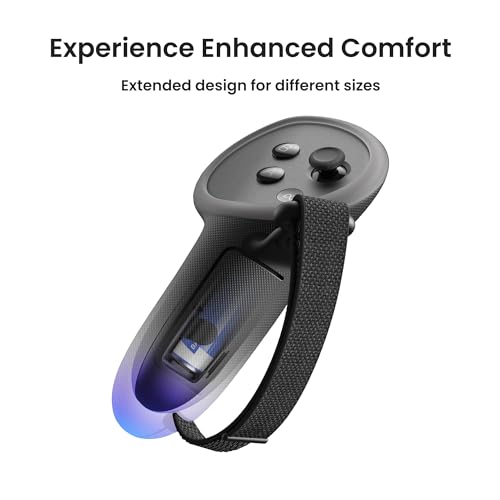 KIWI design Upgraded Controller Grips Protector Compatible with Oculus/Meta Quest 3/3S, Non-Slip Handle Cover with Battery Opening, Accessories Made for Meta by KIWI design - Image 7