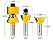 Yonico Window Sash Router Bits Set 3 Bit 1/2-Inch Shank 18327