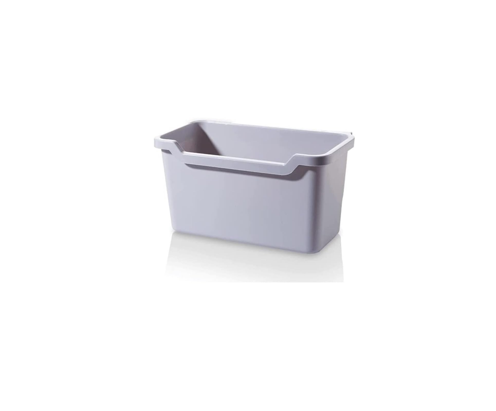 Botes de Basura Bote de Basura Colgante de 6L/1,5 galones, contenedor de abono con Tapa, Bote de Basura montado en la Pared Debajo del Fregadero for Cocina y baño Aire Libre y hogar(Grey)