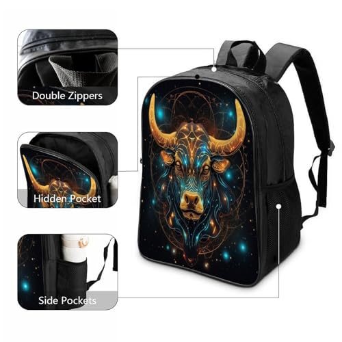 Mochila infantil impermeable que evita pérdidas en el parque con diseño de vaca 3D 3