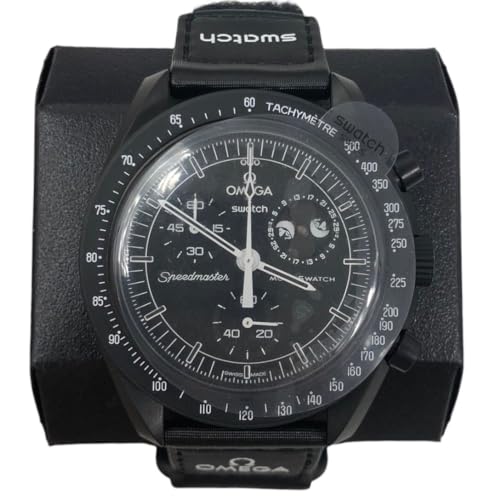 Image of Swatch BIOCERAMIC MISSION TO THE MOONPHASE - NEW MOON - Black SO33B700, Black, Modern