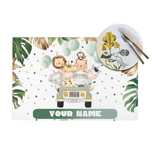 ZYHJJ Manteles Individuales Personalizados,Mantel Individual Infantil personalizadosMantel Individual con tu Propia Foto y Texto,Manteles Individuales Lavable,40x30cm | Ya disponible en tu tienda friki favorita! En mundofriki.es!