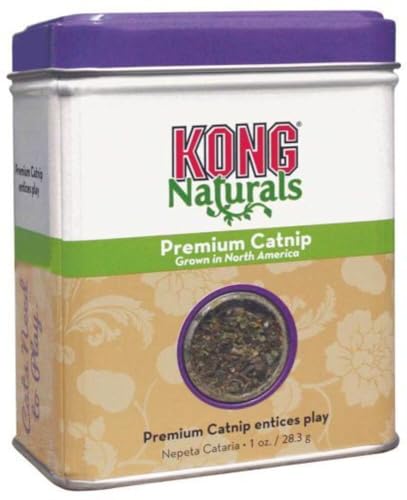 KONG - Naturals Premium Catnip - Hierba gatera de cultivo norteamericano - 29 gramos