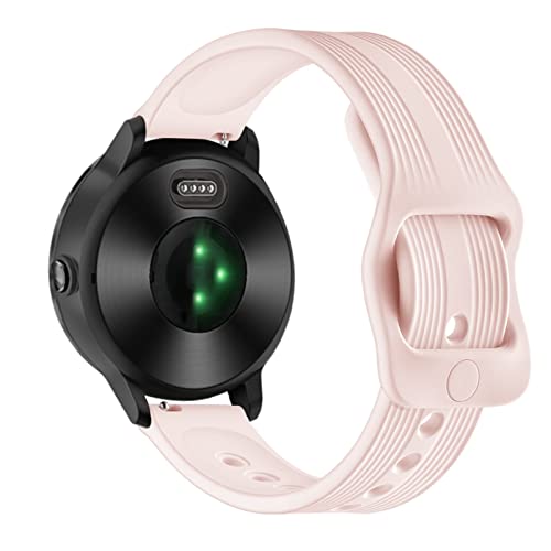 Bracelet intelligent Garmin Vivoactive 3 rose en silicone souple