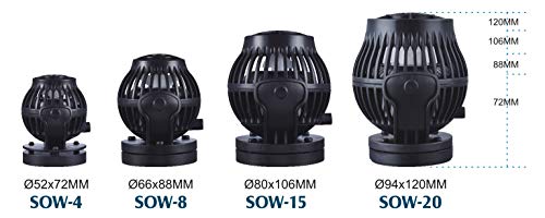 Jebao Sow Wave Maker Flow Pump With Controller For Marine Reef Aquarium (Sow-4) #TOP3