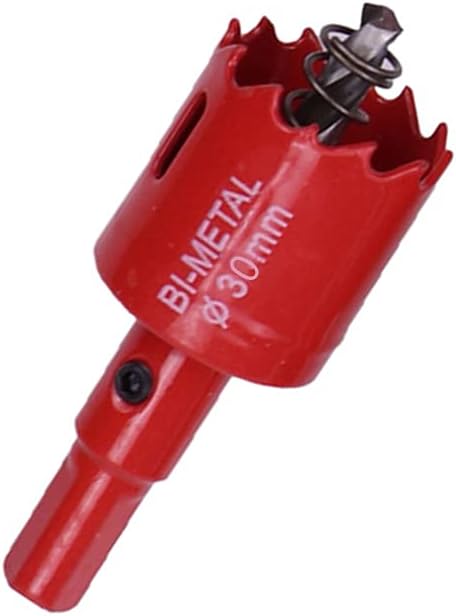 Zhongtou 30mm Hole Saw M42 Bi-Metal Hole Cutter and Hexagon Arbor with Centring Metal Drill Bits Holesaw Kit for Plastic, Aluminium, Wood, Drywall, Pipe, Fiberboard