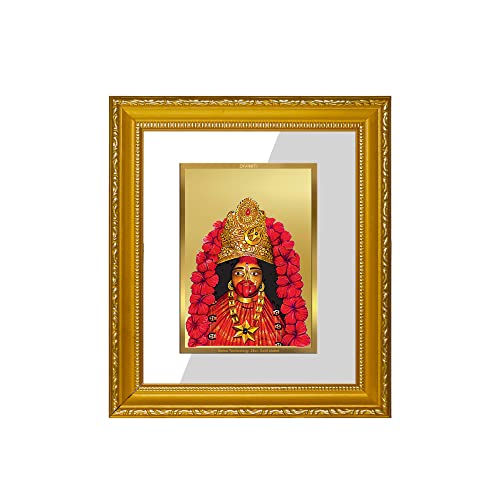 Image of Diviniti Maa Tara Gold Plated Wall Photo Frame, Table Decor| DG Frame 101 Size 1 and 24K Gold Plated Foil| Religious Photo Frame Idol For Pooja, Gifts Items (13.5 CM X 15.5 CM)