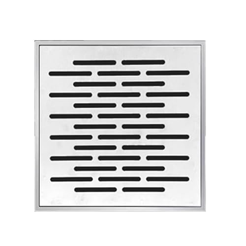 Grille de vidange carrée en acier inoxydable 304 finition brossée durable