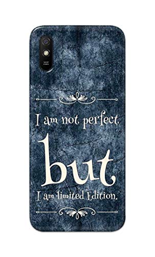 Image of Printed Hard Back Cover Case for Mi Redmi 9A | Mi Redmi 9AT | Mi Redmi 9A Sport Back Cover (I Am Not Perfect I Am Limited Edition) -1803