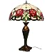 MxZas Lampka nocna witrażowa lampa styl stół lampka nocna do salonu sypialni antyczny komoda stolik przy łóżku regał (kolor: Naturalny, rozmiar: 50 x 73 cm)